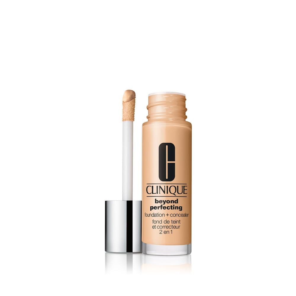Clinique Beyond Perfecting Liquid Foundation & Concealer - Full Coverage, Natural Matte Finish for All Skin Types | 1 Fl Oz