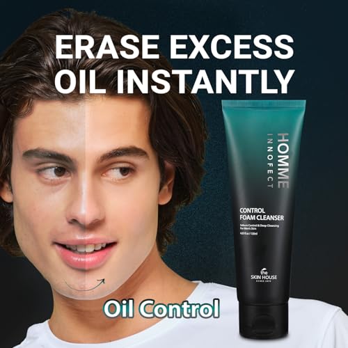 The Skin House Homme Innofect Face Wash 4.05 fl. oz | Oil Control Cleanser for Men