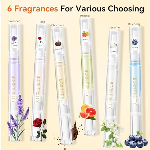 Born Pretty 6-Pack Cuticle Oil Pen Set for Nail Care