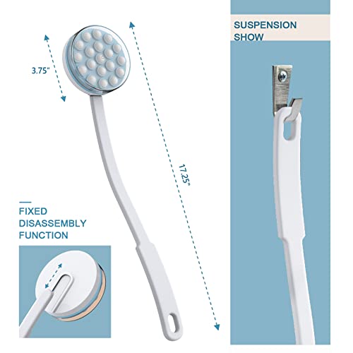 Back Lotion Applicator with 19 Roller Massagers, Long Reach Lotion & Sunscreen Dispenser