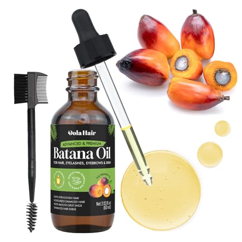 Dolahair Batana Oil for Hair Growth Organics Pure Batana Hair Oil 100% Natural Batana Oil Nourishes Damaged Hair Natural Hair Growth Oil and Conditioner Batana Hair Oil 2.02 Fl Oz