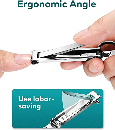 MR.GREEN Portable Nail Clippers - Medical Grade Stainless Steel, Ultra Slim Travel Design (1 Count)