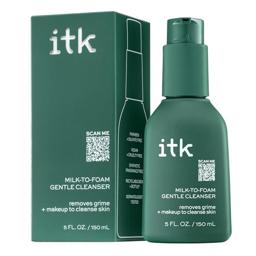 I.T.K. 2-in-1 Milk-to-Foam Facial Cleanser & Makeup Remover - 5 Fl Oz
