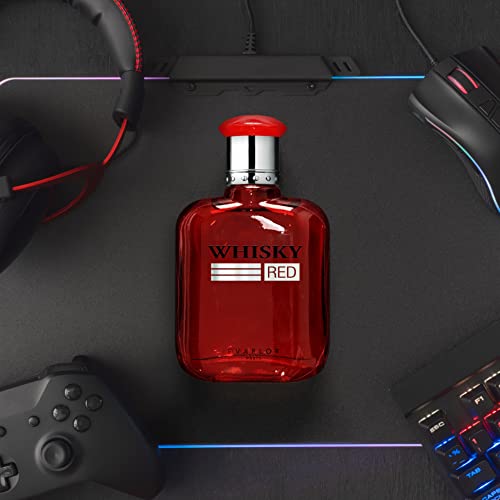WHISKY RED Eau de Toilette for Men by Evaflor – 3.4 fl oz Woody Fragrance