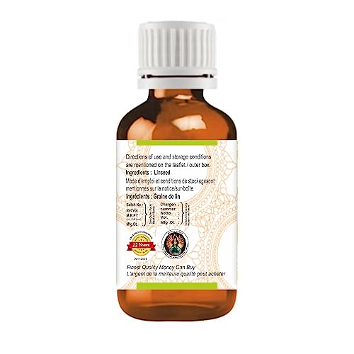 Greenwood Essential Linseed Oil 100ml | Cold Pressed, Unscented for Skin & Massage