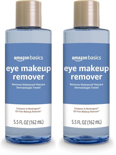Amazon Basics Eye Makeup Remover - Waterproof Mascara, 5.5 Fl Oz