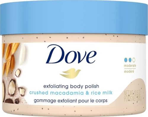 Dove Exfoliating Body Polish Macadamia & Rice Milk 10.5 oz