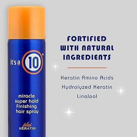 It's A 10 Miracle Super Hold Finishing Spray with Keratin - 10 Oz