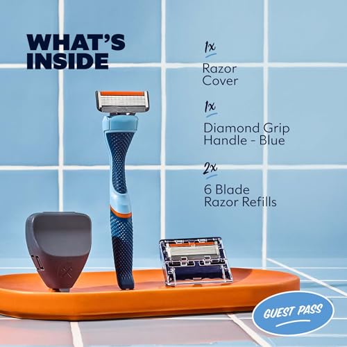 Dollar Shave Club Guest Pass 6-Blade Razor Starter Set with Handle