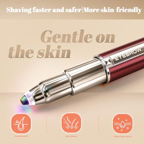 Womens Eyebrow Trimmer Rechargeable Upgraded 2-in-1 Portable Electric Eyebrow Trimmer & Nose Hair Remover Black Waterproof Eye Brow Razors Electric with USB Charging