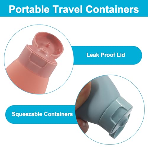 3-Pack 60ml Travel Bottles - Leakproof, Squeezable Containers for Shampoo & Lotion
