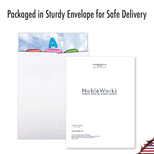 NobleWorks Giant Get Well Soon Card - Jumbo 8.5 x 11 Inch