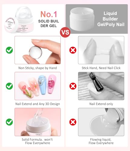 CMTQVFL 3D Gel Nail Art - White Pearl Gold Chrome Powder 60g