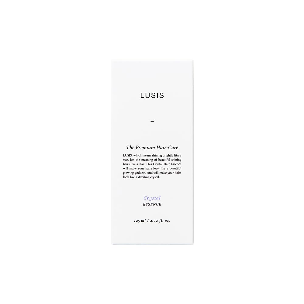 LUSIS Crystal Hair Essence – Protein & Keratin Leave-In Treatment for Damaged Hair Repair, Volume Boost & Shine -6 Oil Blend for Smooth, Frizz-Free, Silky, Healthy Hair, 4.22 fl.oz (K-Beauty Hair Oil)