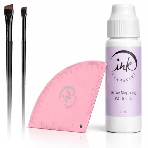 Complete Brow Mapping Kit with Ink Roller & Ruler for Eyebrows