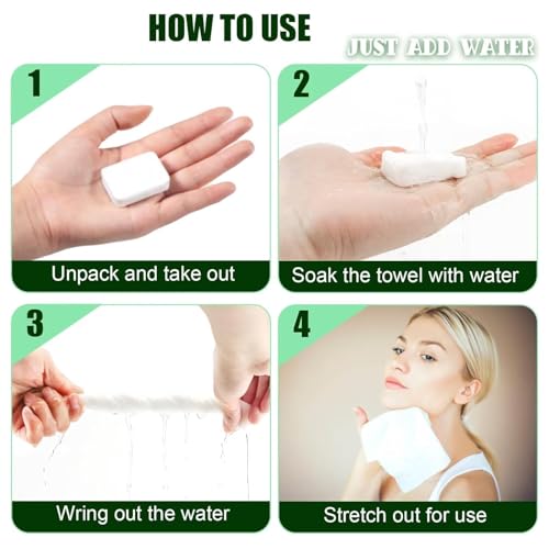 Fancyou Compressed Towel Tablets - 20 Eco-Friendly Disposable Washcloths
