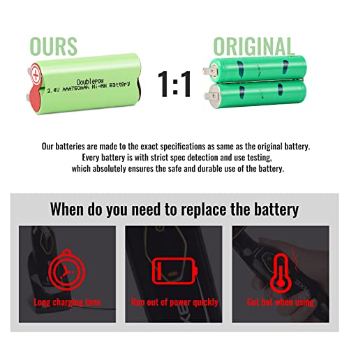 750mAh NI-MH Battery Replacement for Philips Norelco BG2028/BG2029