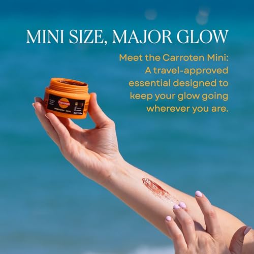Carroten Intensive Tanning Gel Travel Size 1.7 oz + Spatula - Instant Sun-Kissed Glow, Long-Lasting Bronze