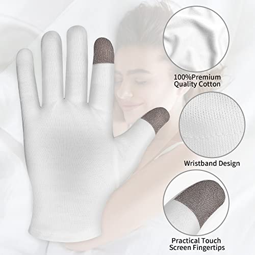Sibba Touch Screen Moisturizing Gloves for Dry Hands - 2 Pairs