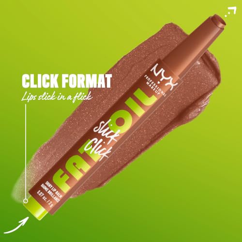 NYX Fat Oil Slick Lip Balm - Vegan, Buildable, 0.07 oz (Bronze)
