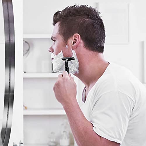 Lomgwumy Disposable Razors Bulk Pack 30 with Knife Cap, Double Blade Men Shaving
