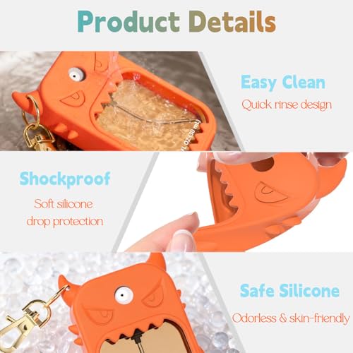 Touchland 1oz Silicone Keychain Case - Cute Devil Monster Design