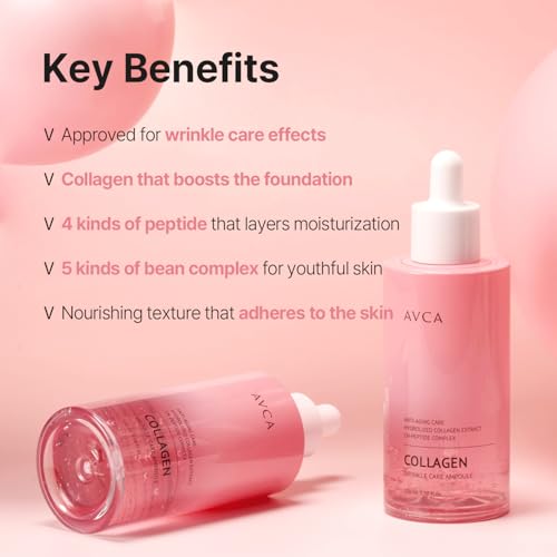 AVCA Collagen & Peptide Face Serum 100ml - Elasticity & Hydration Skincare