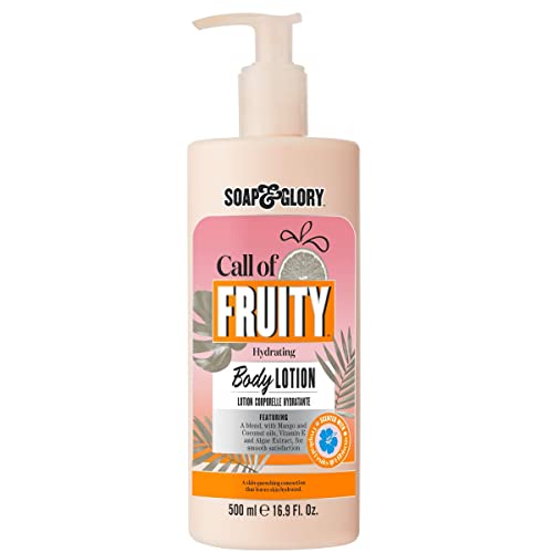 Soap & Glory Call of Fruity Vegan Body Lotion 500 ml - Hydrating Moisturizer with Coconut Oil & Aloe