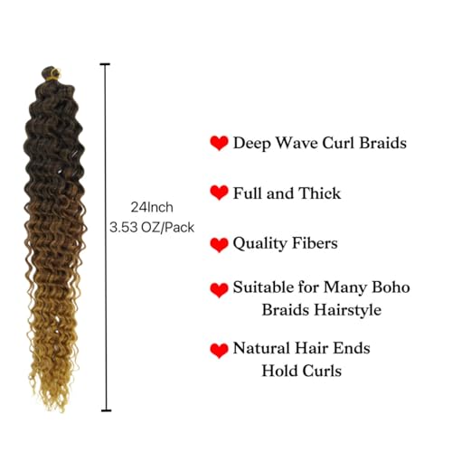 Ombre Brown Honey Blonde Braiding Hair - 26 Inch Pre-Stretched (5 Packs)