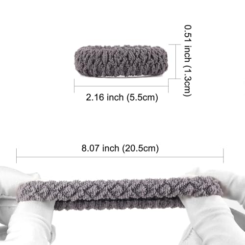 12pcs No Damage Hair Ties for Women - Soft Elastic Scrunchies