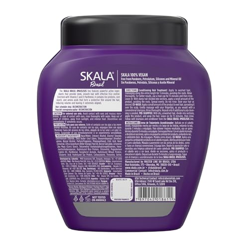 SKALA 2-in-1 Hair Treatment Cream & Leave-In Conditioner, Smoothing & Frizz Control, 35.2 oz