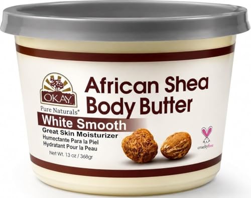 OKAY Pure Raw African Shea Butter for Face, Body, and Hair - 13 Oz