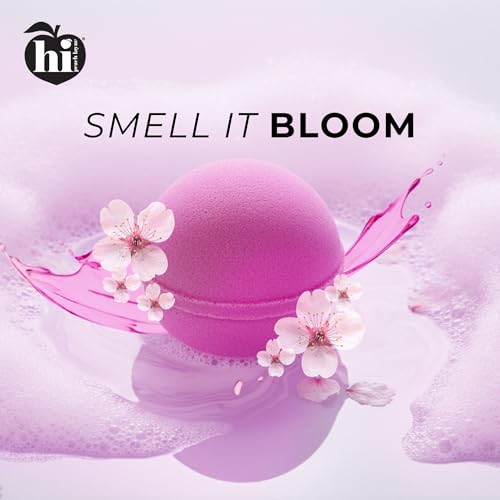 Hi Peach Layne Cherry Blossom Bath Bomb Gift Set - 12 Pack Vegan Spa Kit