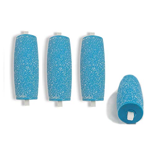 Extra Coarse Replacement Rollers for Amope Pedi - Blue, 4 Pack