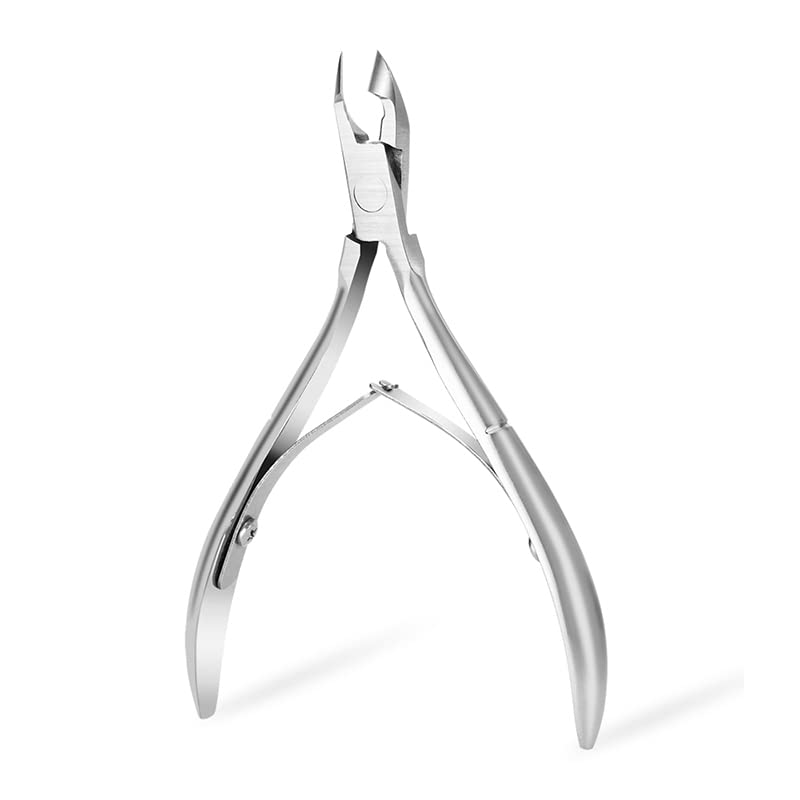 Rikans Professional Stainless Steel Cuticle Clippers for Nails – Razor Sharp Nail Trimmer with Non-Slip Handle