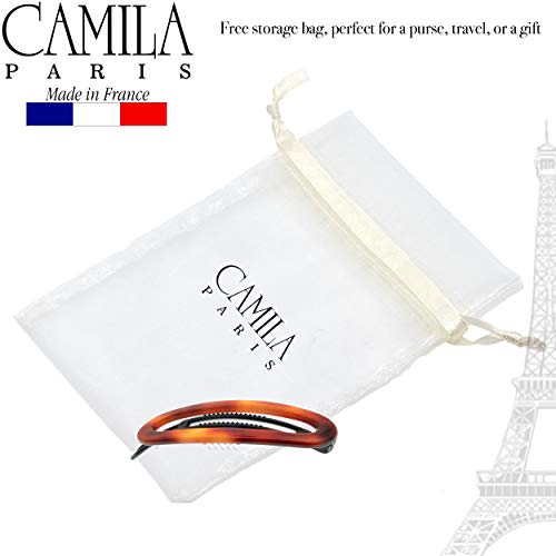 Camila Paris Tortoise Shell 2.5-Inch French Hair Barrette Clip for Women & Girls