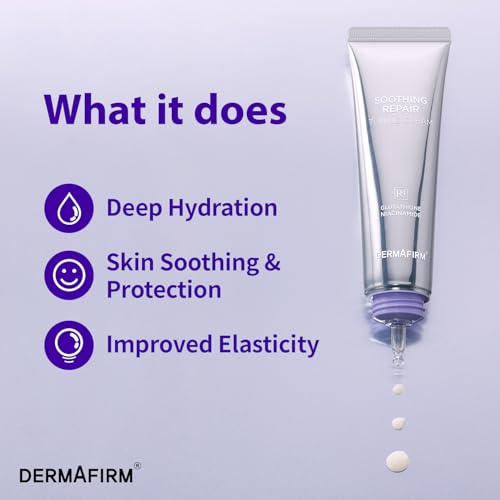Dermafirm Soothing Repair Toning Cream - Vegan Face Moisturizer with Niacinamide & Bakuchiol (1.69 fl oz)