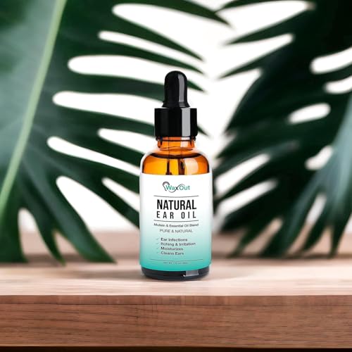 WaxOut Natural Mullein Ear Wax Removal Oil Drops with Garlic