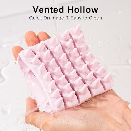 RHOS Scalp Massager Shampoo Brush - Soft Silicone Scrubber for Dandruff