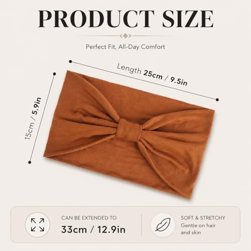 Kachanaa 8-Pack Wide Headbands for Women Non-Slip Hair Accessories, Stylish & Comfortable