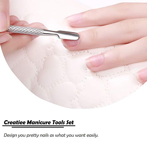 10-Piece Stainless Steel Cuticle Pusher and Remover Set