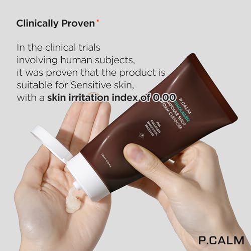 P.CALM Retinolagen Ampoule Shot Foam Cleanser 120ml - Vegan Pore Cleansing