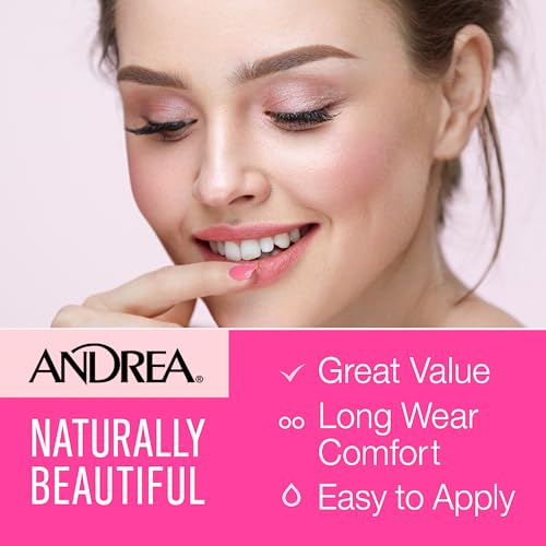 Andrea 21mm Fake Eyelashes Multi-Pack with Applicator - Natural Look, 1 Pair