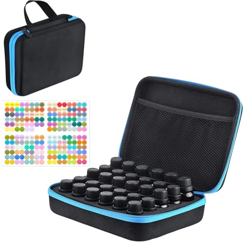 Essential Oil Carrying Case - 30-Bottle Hard Shell EVA Storage Organizer
