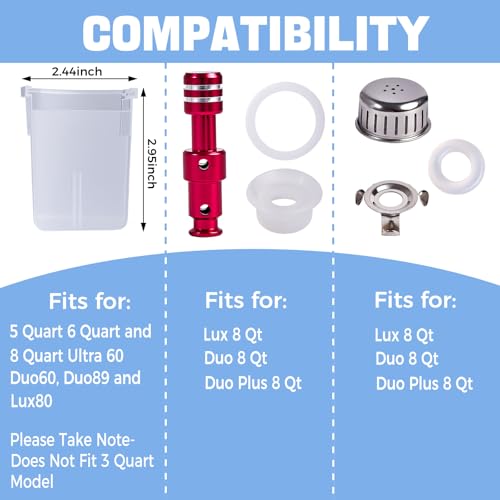 13-Piece Replacement Parts Set for 8 QT Electric Pressure Cooker