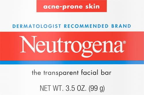 Neutrogena Facial Cleansing Bar for Acne-Prone Skin, 3.5 oz (Pack of 3)