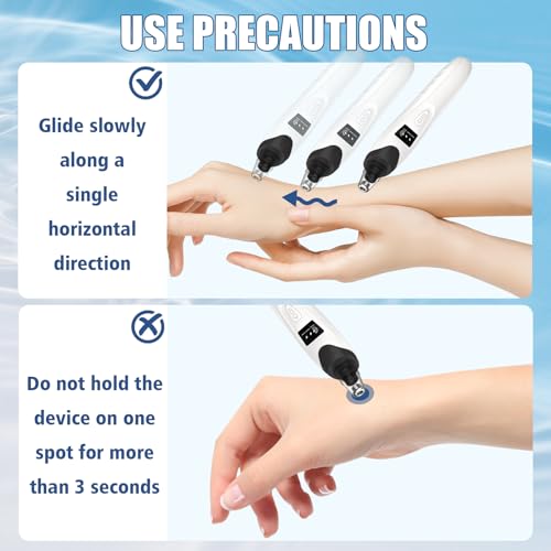 Gackoko Blackhead Remover Pore Vacuum with 3 Suction Levels & Brush Set