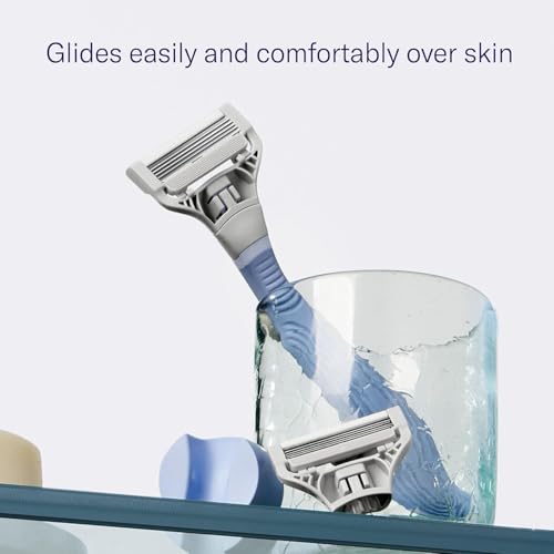 Flamingo Pubic Hair Shaving Kit for Women - Razor Set with 4 Refills
