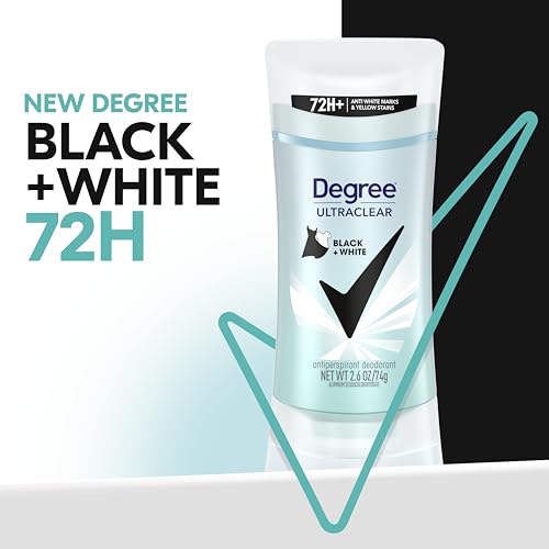 Degree UltraClear Black+White Antiperspirant Deodorant for Women, 4-Pack