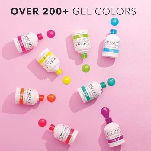 Kiara Sky Gel Polish - Roses Are Red, 15ml Soak-Off Formula